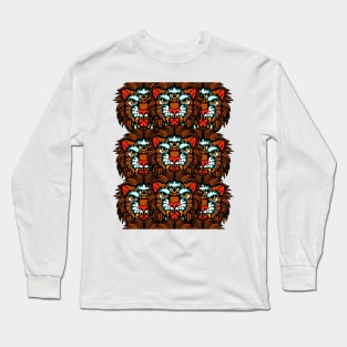 Aesthetic naughty lion ghost jungle SYNDICATE!!! Long Sleeve T-Shirt